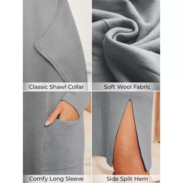 LILLUSORY Women's Long Knit Wool Cardigan Sweaters Oversized Fall Dressy Coatigan 2023 Winter Coat Casual Light Jackets