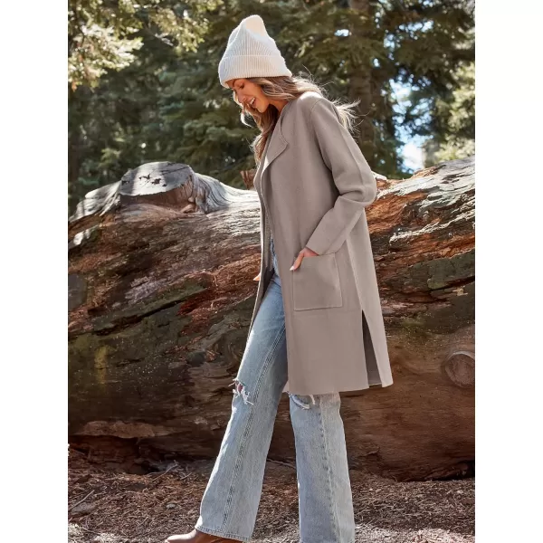 LILLUSORY Women's Long Knit Wool Cardigan Sweaters Oversized Fall Dressy Coatigan 2023 Winter Coat Casual Light Jackets