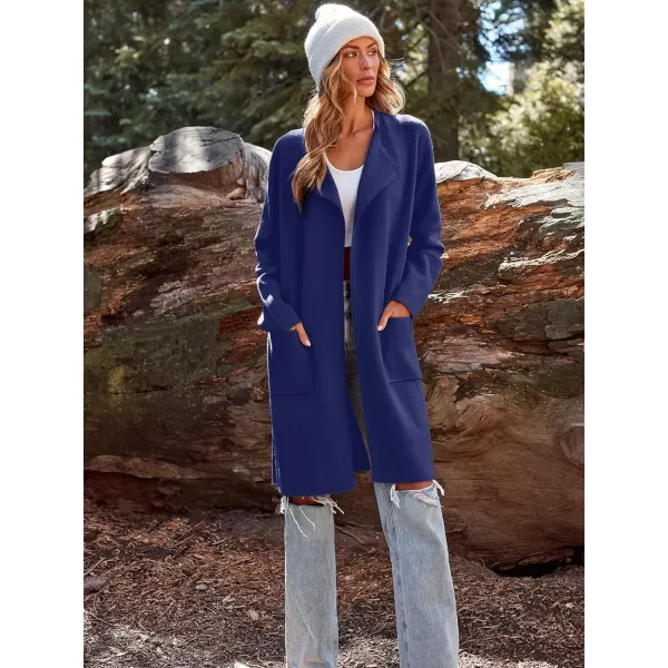 LILLUSORY Women's Long Knit Wool Cardigan Sweaters Oversized Fall Dressy Coatigan 2023 Winter Coat Casual Light Jackets