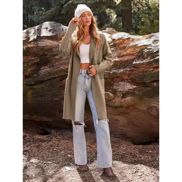 LILLUSORY Women's Long Knit Wool Cardigan Sweaters Oversized Fall Dressy Coatigan 2023 Winter Coat Casual Light Jackets