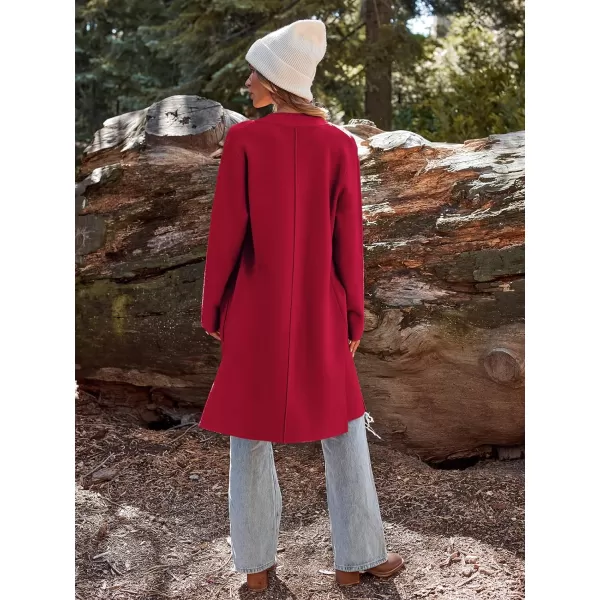 LILLUSORY Women's Long Knit Wool Cardigan Sweaters Oversized Fall Dressy Coatigan 2023 Winter Coat Casual Light Jackets