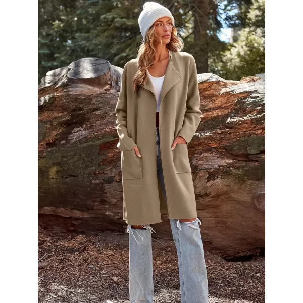 LILLUSORY Women's Long Knit Wool Cardigan Sweaters Oversized Fall Dressy Coatigan 2023 Winter Coat Casual Light Jackets