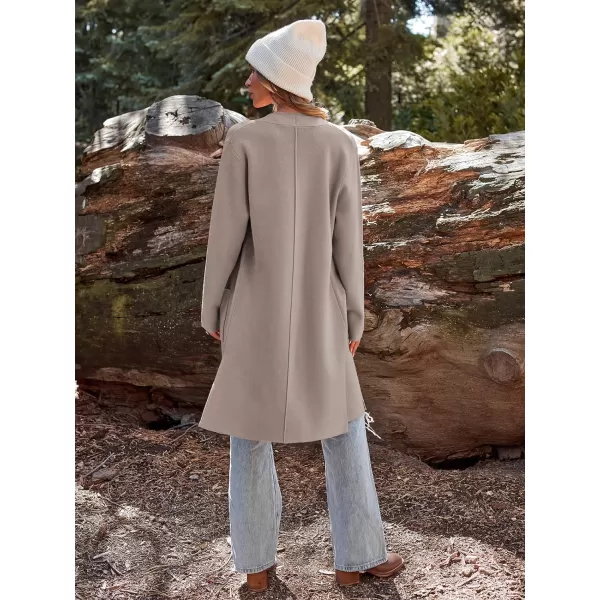 LILLUSORY Women's Long Knit Wool Cardigan Sweaters Oversized Fall Dressy Coatigan 2023 Winter Coat Casual Light Jackets
