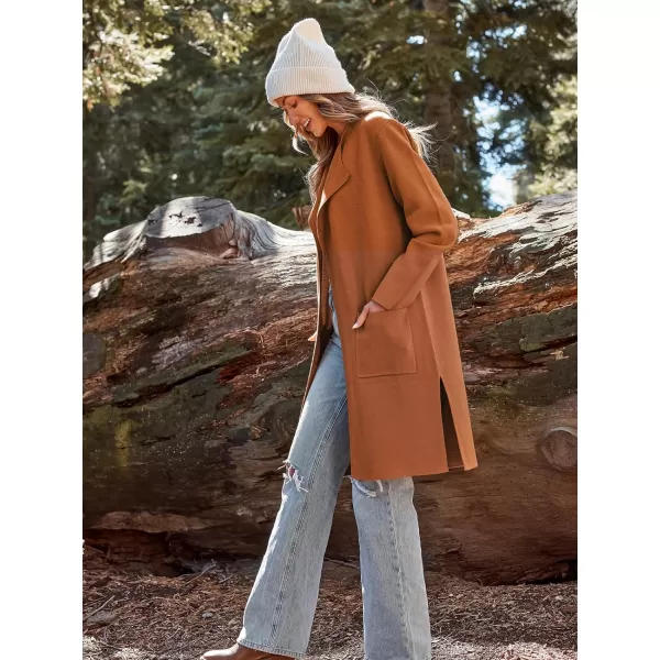 LILLUSORY Women's Long Knit Wool Cardigan Sweaters Oversized Fall Dressy Coatigan 2023 Winter Coat Casual Light Jackets