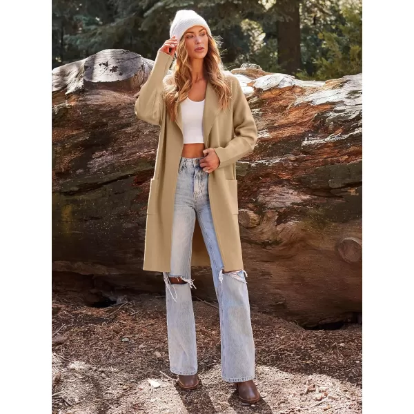 LILLUSORY Women's Long Knit Wool Cardigan Sweaters Oversized Fall Dressy Coatigan 2023 Winter Coat Casual Light Jackets