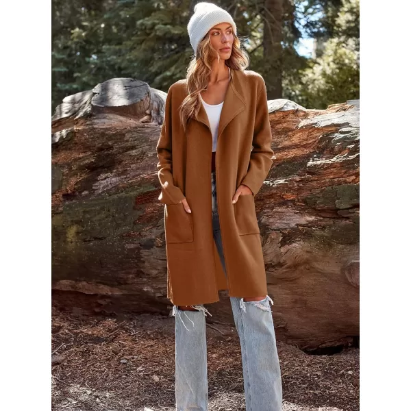 LILLUSORY Women's Long Knit Wool Cardigan Sweaters Oversized Fall Dressy Coatigan 2023 Winter Coat Casual Light Jackets