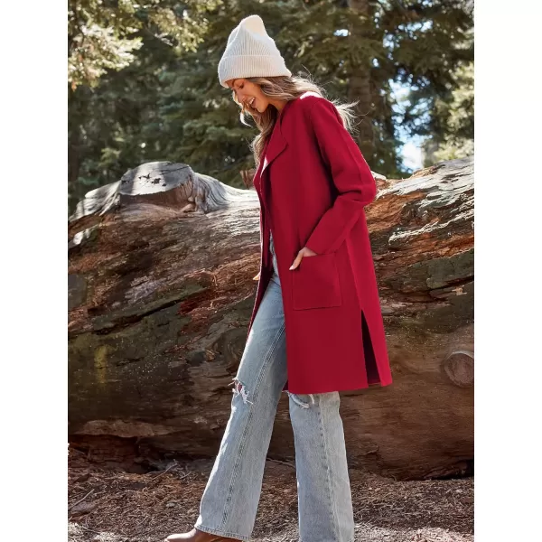 LILLUSORY Women's Long Knit Wool Cardigan Sweaters Oversized Fall Dressy Coatigan 2023 Winter Coat Casual Light Jackets