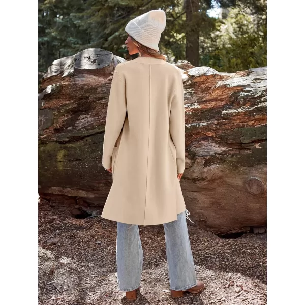 LILLUSORY Women's Long Knit Wool Cardigan Sweaters Oversized Fall Dressy Coatigan 2023 Winter Coat Casual Light Jackets