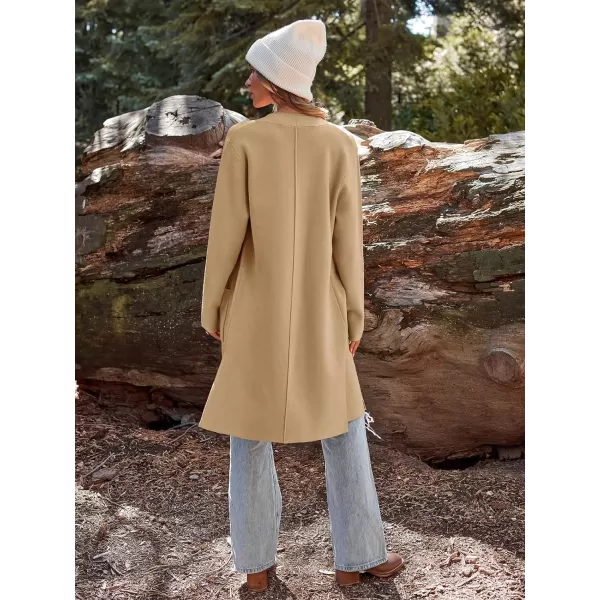 LILLUSORY Women's Long Knit Wool Cardigan Sweaters Oversized Fall Dressy Coatigan 2023 Winter Coat Casual Light Jackets