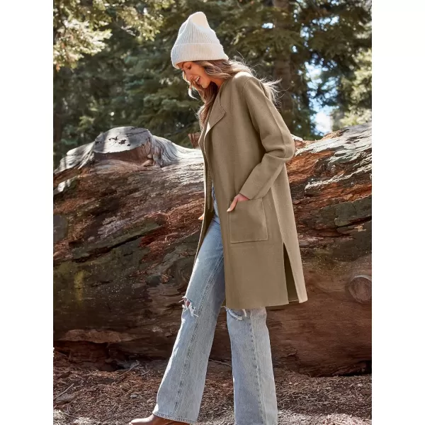 LILLUSORY Women's Long Knit Wool Cardigan Sweaters Oversized Fall Dressy Coatigan 2023 Winter Coat Casual Light Jackets