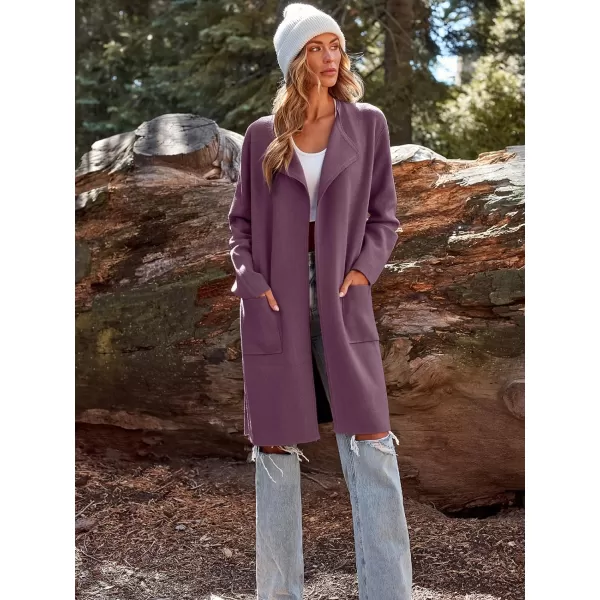 LILLUSORY Women's Long Knit Wool Cardigan Sweaters Oversized Fall Dressy Coatigan 2023 Winter Coat Casual Light Jackets