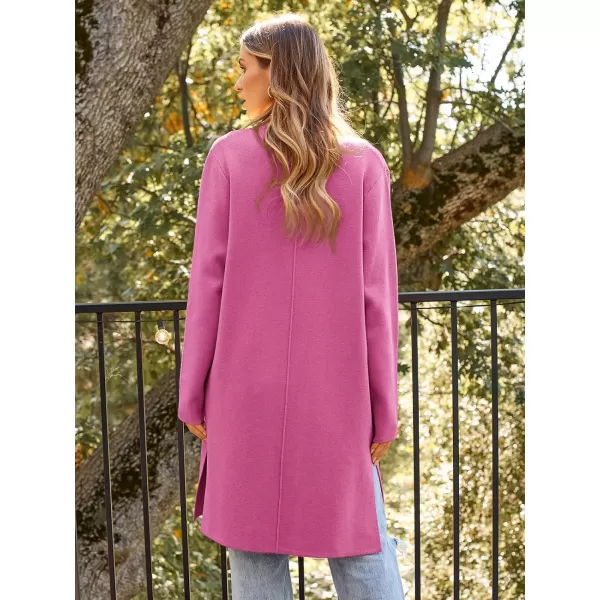 LILLUSORY Women's Long Wool Cardigan Sweaters Oversized Fall Dressy Coatigan Light Casual Jackets Knit Winter Coats