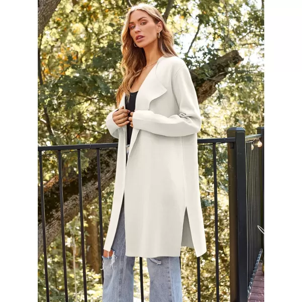 LILLUSORY Women's Long Wool Cardigan Sweaters Oversized Fall Dressy Coatigan Light Casual Jackets Knit Winter Coats