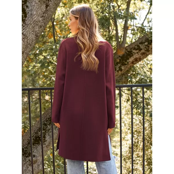 LILLUSORY Women's Long Wool Cardigan Sweaters Oversized Fall Dressy Coatigan Light Casual Jackets Knit Winter Coats