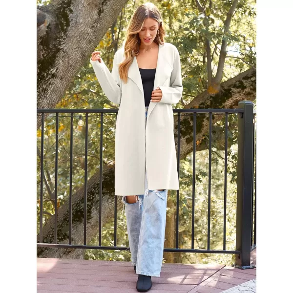 LILLUSORY Women's Long Wool Cardigan Sweaters Oversized Fall Dressy Coatigan Light Casual Jackets Knit Winter Coats