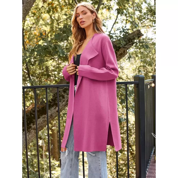 LILLUSORY Women's Long Wool Cardigan Sweaters Oversized Fall Dressy Coatigan Light Casual Jackets Knit Winter Coats
