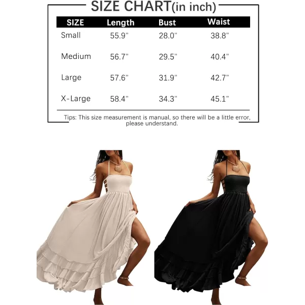 LILLUSORY Women's Smocked Maxi Dresses Summer 2023 Sexy Flowy Beach Long Backless Slip Dress
