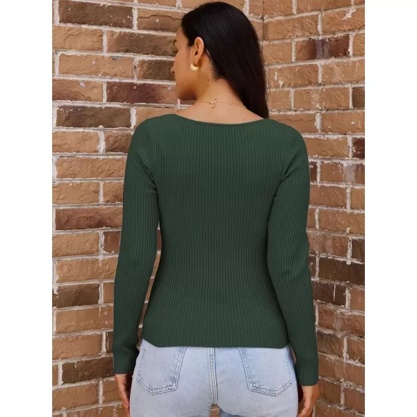LILLUSORY Women's Sweater Sexy Twist Knot Top Ribbed Knit Long Sleeve Y2k Pullover Sweater Tops
