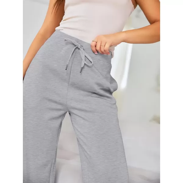 LILLUSORY Women's Wide Leg Sweatpants 2023 Fall Casual High Wasited Pants