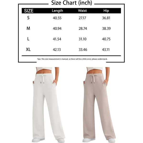 LILLUSORY Women's Wide Leg Sweatpants 2023 Fall Casual High Wasited Pants