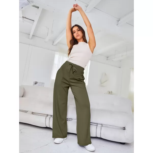 LILLUSORY Women's Wide Leg Sweatpants 2023 Fall Casual High Wasited Pants
