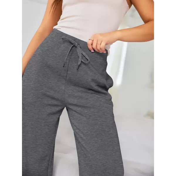 LILLUSORY Women's Wide Leg Sweatpants 2023 Fall Casual High Wasited Pants