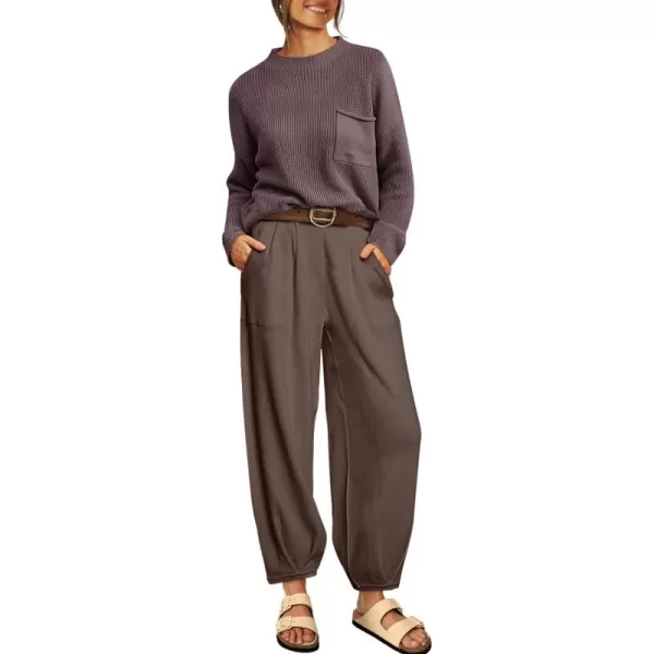 LILLUSORY 2 Piece Outfits For Women 2023 Fall Oversized Sweater Top And Pants Set