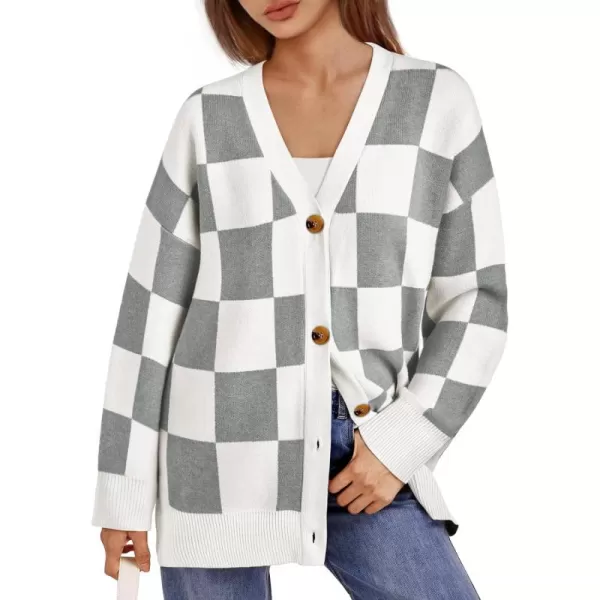 Plaid-grey White