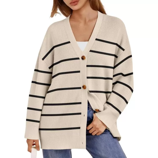 LILLUSORY Women's Cardigan 2023 Open Front Oversized Button Lightweight Sweaters V Neck Loose Cardigans Knit Outwear