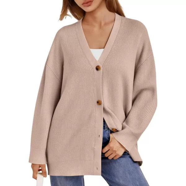 LILLUSORY Women's Cardigan 2023 Open Front Oversized Button Lightweight Sweaters V Neck Loose Cardigans Knit Outwear