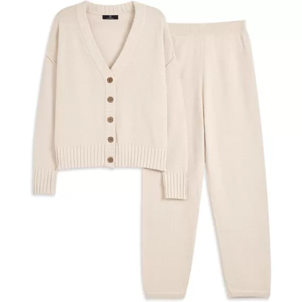 LILLUSORY Womens Cardigan Pants Sets 2 Piece Slouchy Loungewear Sweater Sets