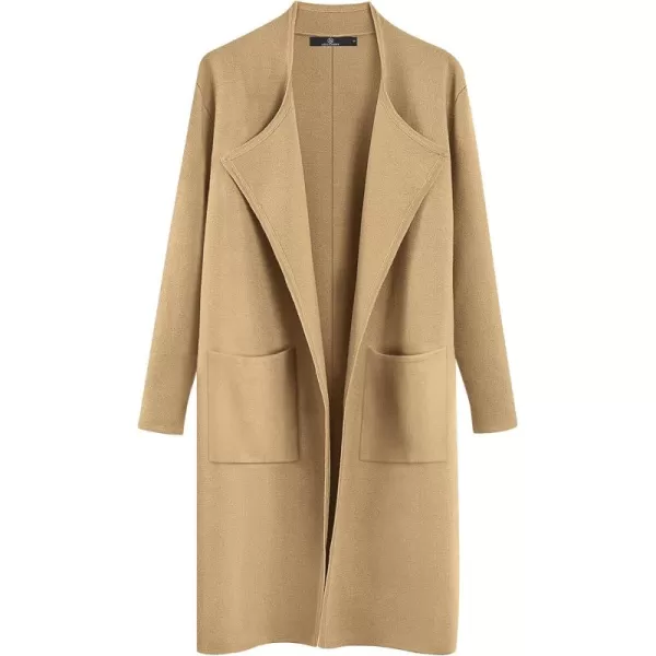 LILLUSORY Women's Long Knit Wool Cardigan Sweaters Oversized Fall Dressy Coatigan 2023 Winter Coat Casual Light Jackets