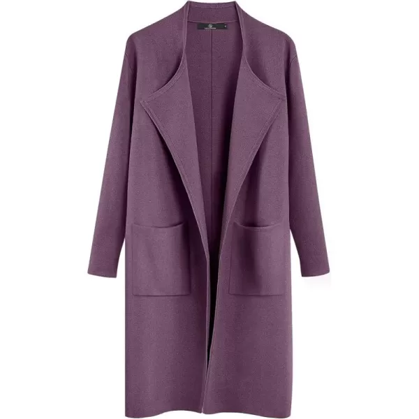 LILLUSORY Women's Long Knit Wool Cardigan Sweaters Oversized Fall Dressy Coatigan 2023 Winter Coat Casual Light Jackets