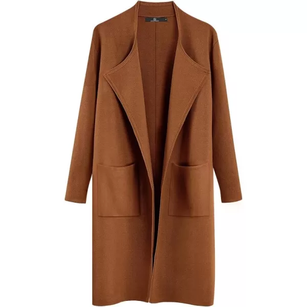 LILLUSORY Women's Long Knit Wool Cardigan Sweaters Oversized Fall Dressy Coatigan 2023 Winter Coat Casual Light Jackets