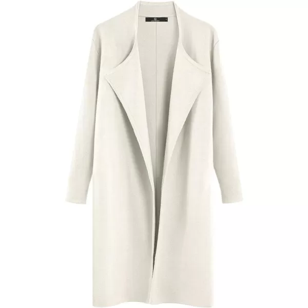 LILLUSORY Women's Long Wool Cardigan Sweaters Oversized Fall Dressy Coatigan Light Casual Jackets Knit Winter Coats
