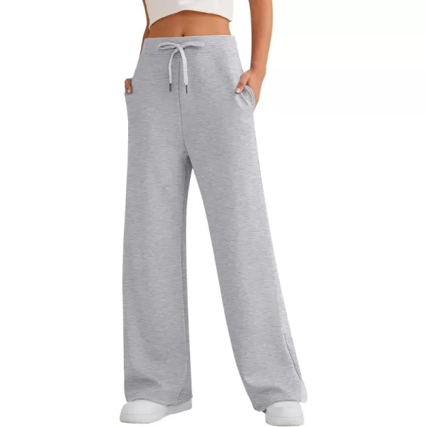 LILLUSORY Women's Wide Leg Sweatpants 2023 Fall Casual High Wasited Pants
