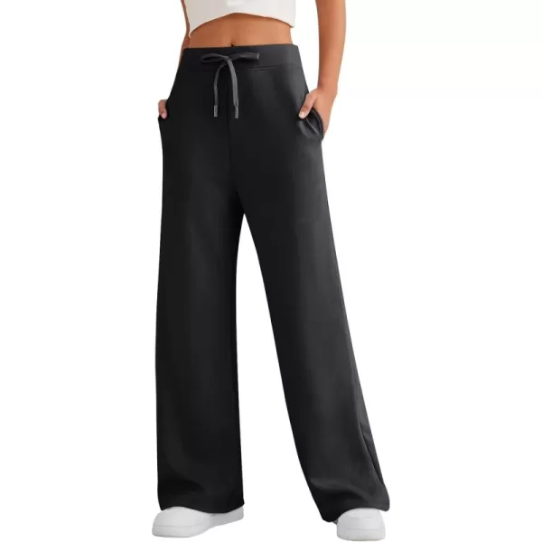 LILLUSORY Women's Wide Leg Sweatpants 2023 Fall Casual High Wasited Pants