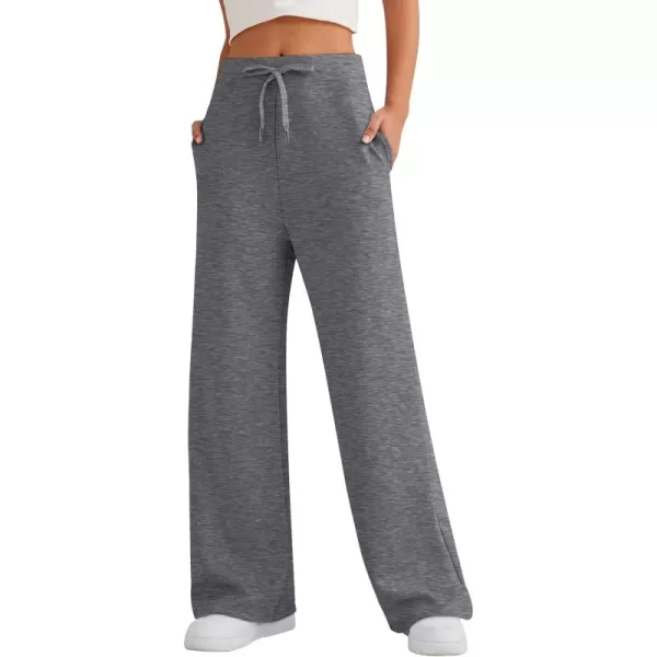 LILLUSORY Women's Wide Leg Sweatpants 2023 Fall Casual High Wasited Pants