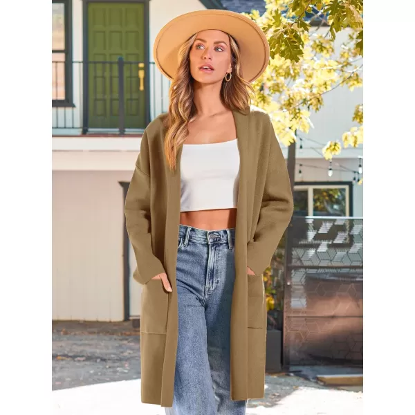 LILLUSORY Womens Oversized Long Cardigan Sweaters 2023 Fall Trendy Coatigan Lightweight Jackets Knit Winter CoatCamel