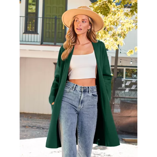 LILLUSORY Womens Oversized Long Cardigan Sweaters 2023 Fall Trendy Coatigan Lightweight Jackets Knit Winter CoatGreen
