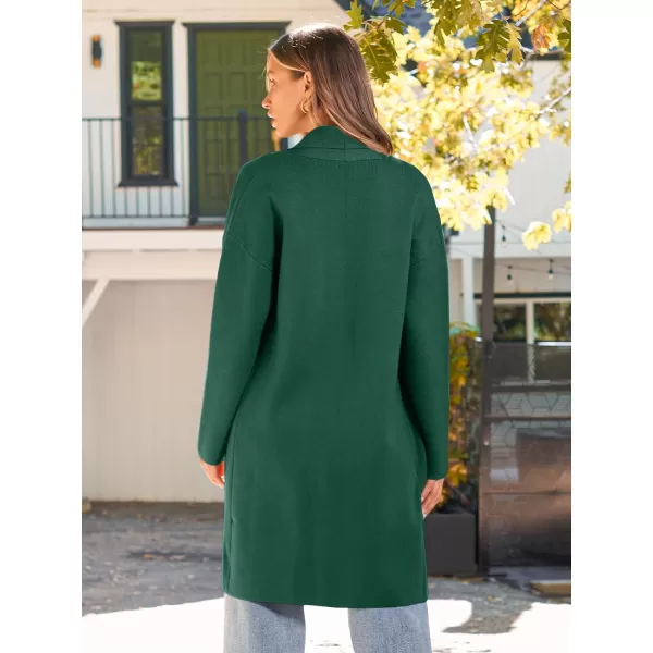 LILLUSORY Womens Oversized Long Cardigan Sweaters 2023 Fall Trendy Coatigan Lightweight Jackets Knit Winter CoatGreen