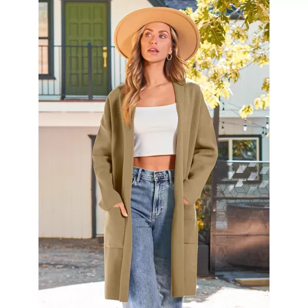 LILLUSORY Womens Oversized Long Cardigan Sweaters 2023 Fall Trendy Coatigan Lightweight Jackets Knit Winter CoatLightcamel
