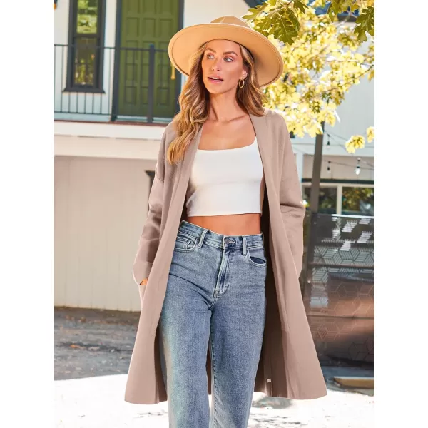 LILLUSORY Womens Oversized Long Cardigan Sweaters 2023 Fall Trendy Coatigan Lightweight Jackets Knit Winter CoatLighttan
