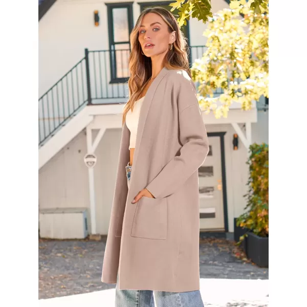 LILLUSORY Womens Oversized Long Cardigan Sweaters 2023 Fall Trendy Coatigan Lightweight Jackets Knit Winter CoatLighttan
