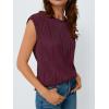 imageLILLUSORY Dressy Casual Blouses for Women 2025 Summer Trendy Tops Cap Short Sleeve TShirts Cute Shirt Work Clothes SpringWinered