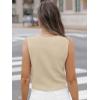 imageLILLUSORY Sweater Vest Women Dressy Button Up Sweater Tank Tops 2025 Knit Work Business Casual OutfitsBeige