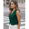 imageLILLUSORY Sweater Vest Women Dressy Button Up Sweater Tank Tops 2025 Knit Work Business Casual OutfitsGreen