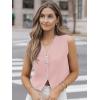 imageLILLUSORY Sweater Vest Women Dressy Button Up Sweater Tank Tops 2025 Knit Work Business Casual OutfitsLightpink