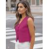 imageLILLUSORY Sweater Vest Women Dressy Button Up Sweater Tank Tops 2025 Knit Work Business Casual OutfitsPink
