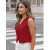 imageLILLUSORY Sweater Vest Women Dressy Button Up Sweater Tank Tops 2025 Knit Work Business Casual OutfitsRed